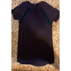 Maroon t-shit dress